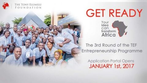 Closed: APPLY: Tony Elumelu Entrepreneurship Programme (TEEP) $USD 10,000 Funding for Young African Entrepreneurs 2017