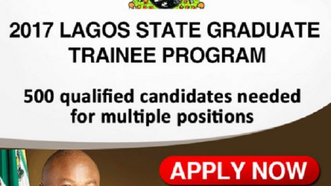 APPLY: Lagos State Government Graduate Trainee Programme 2017 (500 Position Available)