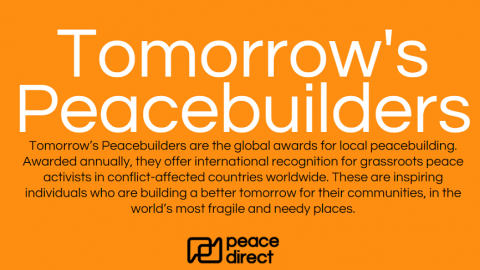Closed: APPLY: Tomorrow’s Peacebuilders Awards for Peace Building Activities 2017