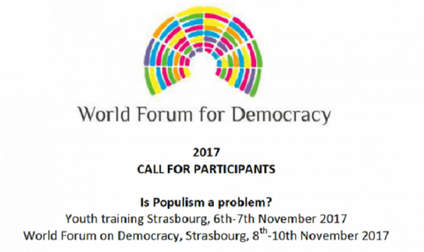 Closed: APPLY: World Forum for Democracy 2017 in France