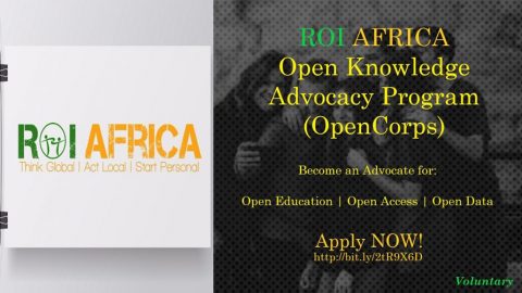 Closed: APPLY: ROI Africa Open Knowledge Advocacy Program (OpenCorps) 2017