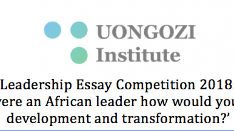 Closed: APPLY: UONGOZI Institute Leadership Essay Competition for Young Africans 2018