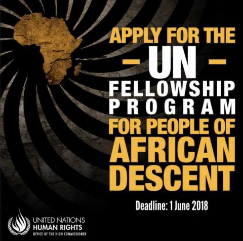 Closed: APPLY: Fellowship Programme in Geneva for People of African Descent 2018