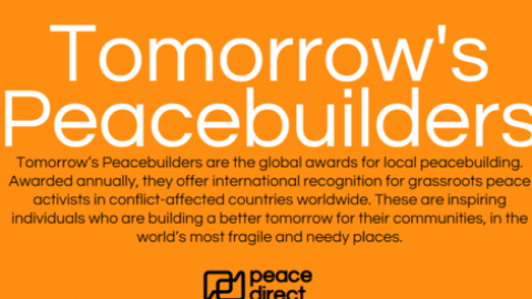 Closed: APPLY: Tomorrow’s Peacebuilders Awards for Peace Building Activities 2018