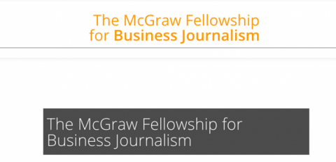 Closed: APPLY: Harold W. McGraw, Jr. Center for Business Journalism Fellowship 2018