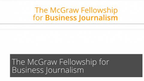 Closed: APPLY: Harold W. McGraw, Jr. Center for Business Journalism Fellowship 2018