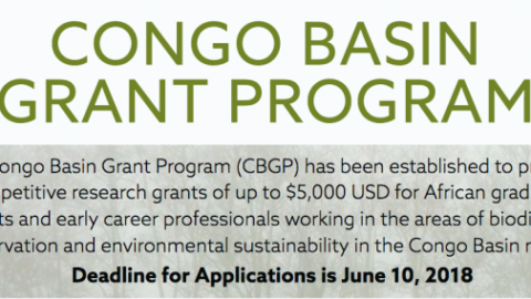 Closed: APPLY: Congo Basin Grant Program for African Graduate Students and Early Career Professionals 2018