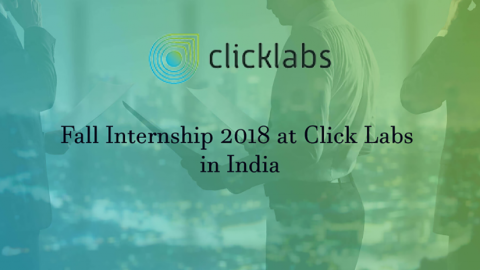 Closed: APPLY: Paid Internship at Click Labs in India 2018