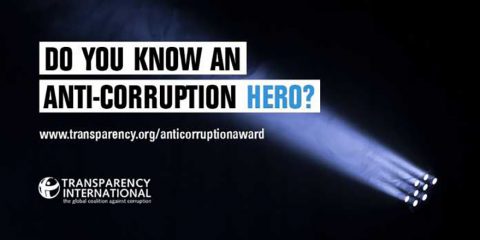 Closed: APPLY: Transparency International Anti-Corruption Award 2018