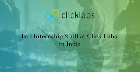 Closed: International Design Internship at Click Labs in India