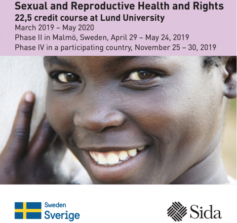 Sida International Training Programme on Sexual and Reproductive Health and Rights (Partly-Funded) 2019