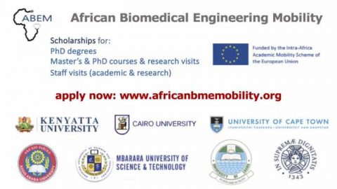 Closed: African Biomedical Engineering Mobility (ABEM) Scholarships for African Postgraduate Students & Academics 2018/2019 (Fully funded)