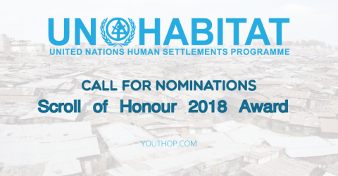 Closed: UN-Habitat Scroll of Honour 2018