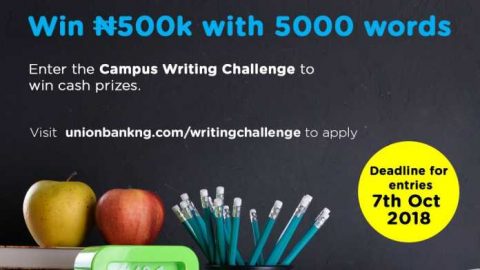 Closed: The Union Bank Campus Writing Challenge for Undergraduate Students in Nigerian Tertiary Institutions 2018