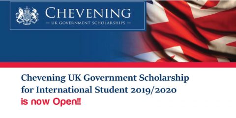 Closed: British Chevening Scholarship for International Student 2019/2020
