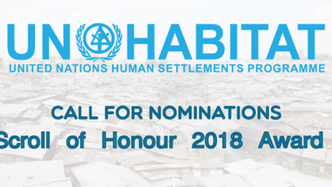 Closed: Call for Nominations: UN-Habitat Scroll of Honour 2018