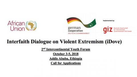 Interfaith Dialogue on Violent Extremism (iDove) 2nd Intercontinental Youth Forum– Addis Ababa, Ethiopia 2018