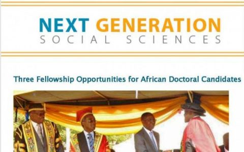 Closed: Next Generation Social Sciences in Africa: Doctoral Dissertation Completion Fellowship 2018(US $15,000)