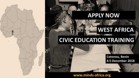 Closed: Mandela Institute for Development Studies (MINDS) Western Africa Regional Civic Education Workshop 2018 (Funded to Cotonou, Benin)