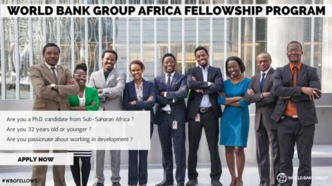 Closed: World Bank Group Africa Fellowship Program for Ph.D. Students & Recent Graduates 2019 (Fully Funded)