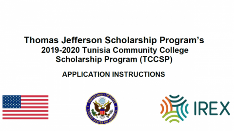 Closed: Thomas Jefferson Fully Funded College Scholarship Programme for Young Tunisians.