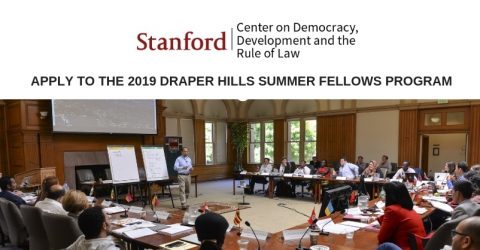 Closed: Draper Hills Summer Fellowship on Democracy and Development Program