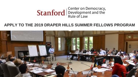 Closed: Draper Hills Summer Fellowship on Democracy and Development Program