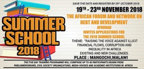 Closed: Free Summer School Training on Natural Resource Governance and Financing for Development in Africa (AFRODAD)