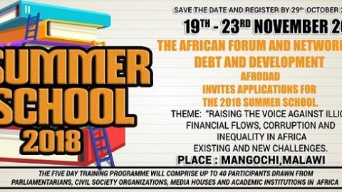 Closed: Free Summer School Training on Natural Resource Governance and Financing for Development in Africa (AFRODAD)