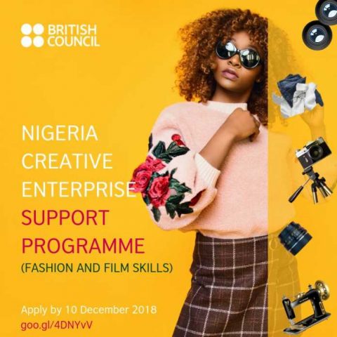 Closed: Transport Stipend provided for British Council Nigeria Creative Enterprise Programme for Young Nigerian Creative 2018
