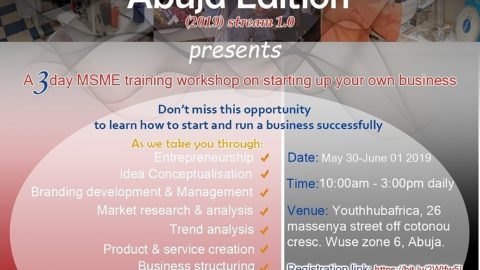 A 3 Day MSME Workshop In Abuja for Business Start-ups