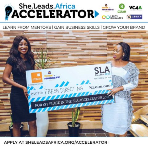 Stand a chance to win N2 million funding at She Leads Africa (SLA) Accelerator Program  for Nigerian Female Entrepreneurs 2019
