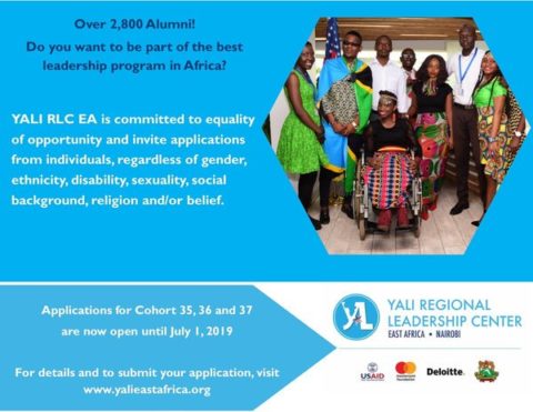 YALI Regional Leadership Fellowship for East Africans.