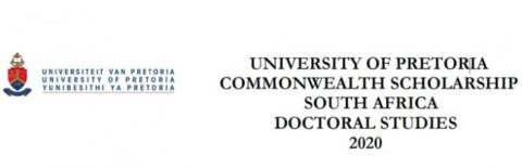 University of Pretoria Doctoral Commonwealth Scholarship 2020.
