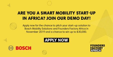 (Fully Funded to South Africa) Bosch/Founders Factory Africa Smart Mobility Start-up Demo Day 2019.