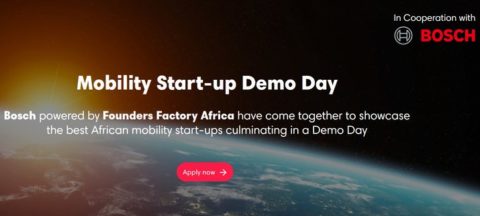 Bosch/Founders Factory Africa Mobility Start-up Demo Day 2019 ($30,000)