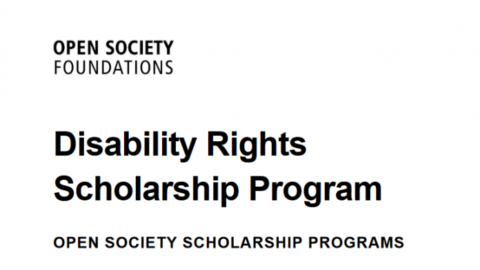 Open Society Foundation Disability Rights Scholarship Program 2020 for young Africans (Funded)