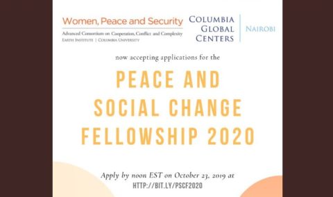 Peace and Social Change Fellowship for Women Activists in Africa 2020