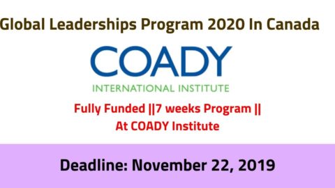Global Change Leadership Program 2020 (Fully Funded) in Canada