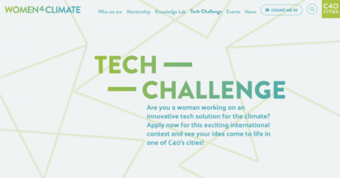 C40 Women4Climate Tech Challenge 2020 ($40,000 fund)