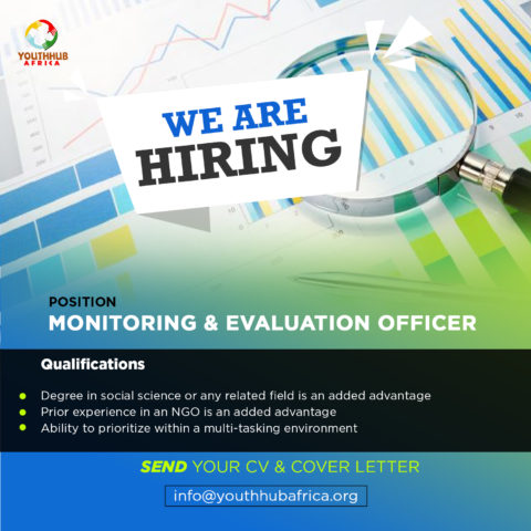Call for Applications: M&E Officer at YouthHubAfrica.