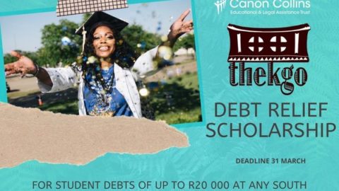 Canon Collins Thekgo Debt Relief Scholarship 2020