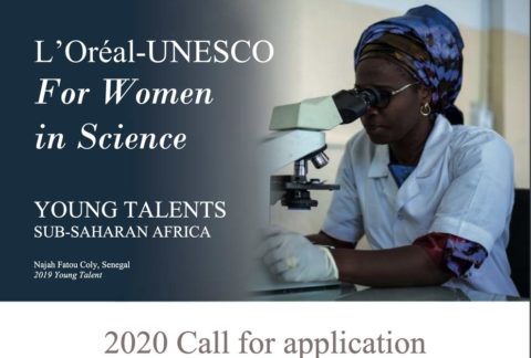 L’Oréal-UNESCO Sub-Saharan Africa Young Talents Programme 2020