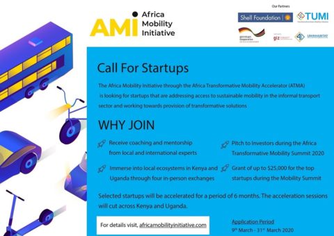 AMI Africa Transformative Mobility Accelerator 2020 ($25,000 Grant)