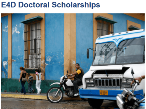 Engineering for Development (E4D) Doctoral Scholarships 2020 (175’000 CHF)