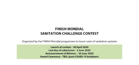 Finish Mondial Sanitation Challenge Contest 2020 (€6,000 Prize)