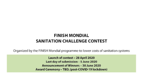 Finish Mondial Sanitation Challenge Contest 2020 (€6,000 Prize)