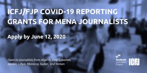 ICFJ/FJP COVID-19 Reporting Grants 2020 ($2,500)