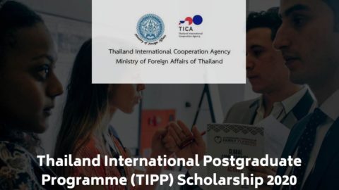 Thailand International Postgraduate Programme (TIPP) Scholarships 2020.