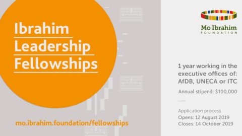 Mo Ibrahim Leadership Fellowships 2021 (Annual stipend of $100,000)